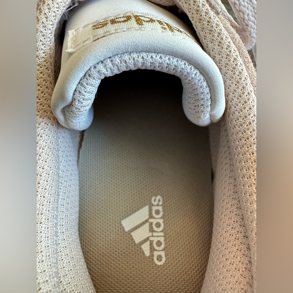 Adidas Women's VL Court 2.0 Suede Size 8 Pink/White Sneaker - Picture 8 of 9